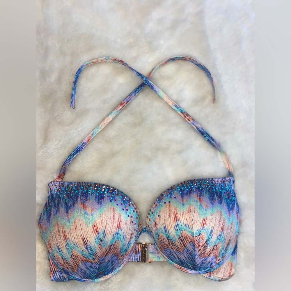 SOLD VS Swim Victorias Secret Rhinestone Padded Swimsuit bikini top